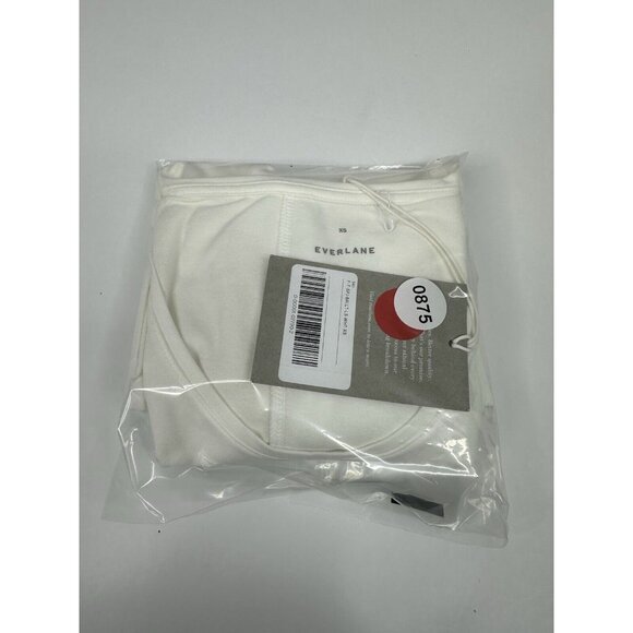 Everlane Women's NWT White The Supima Stretch Ballet Neck Long Sleeve Top XS/C28 - Picture 13 of 13